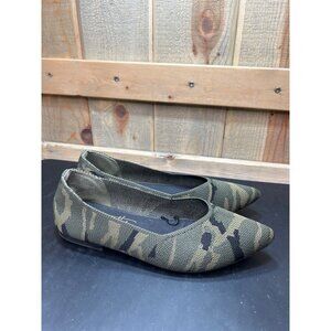 Camouflage Pointed Toe Ballet Flats Size 7M By Nanette Lepore